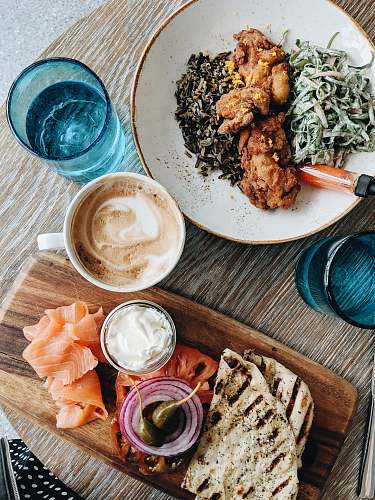 palm house foods served on brown board 1000 washington ave